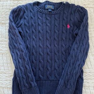 Polo by Ralph Lauren Dark Blue Cable Knit Sweater